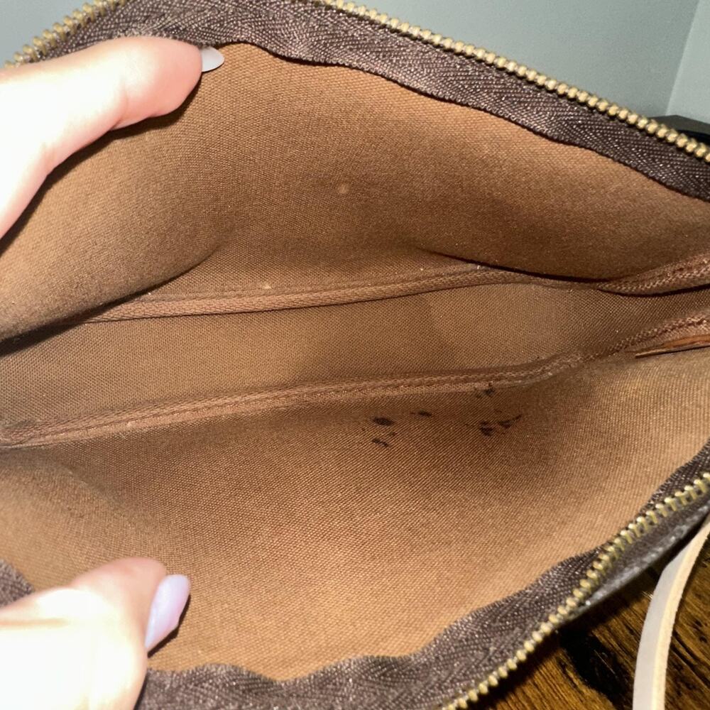 Louis Vuitton Monogram Canvas Brown & Tan Satchel (NOT LV STRAP) - Picture 3 of 16